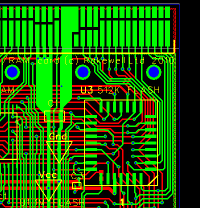 Showing tracks on 512K Flash