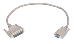 25 - 9 way adapter cable