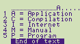 Key A=Application C=Compilation I=Internet M=Manual