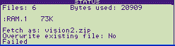 File selection menu