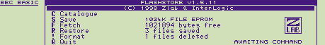 Old BBC BASIC screen shot