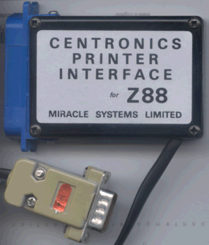 Z88 Miracle Systems Parallel Printer Cable