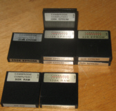 Different array of RAM and EPROM packs