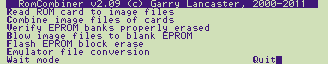 Romcombiner Start Screen