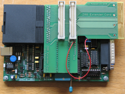 Z88 extender card with EPROM programmer